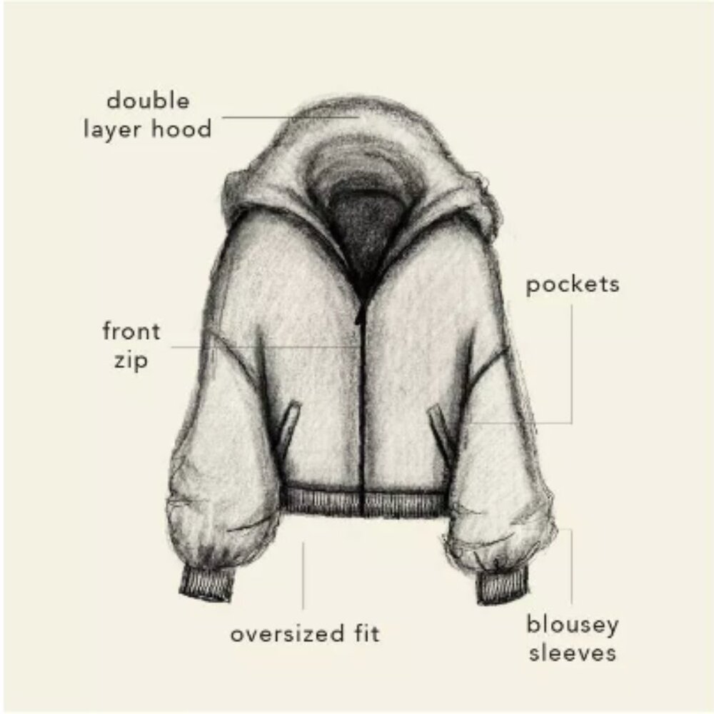 NWT Blogilates Marshmallow Full Zip Hoodie Sweatshirt Heathered Gray - Picture 5 of 13